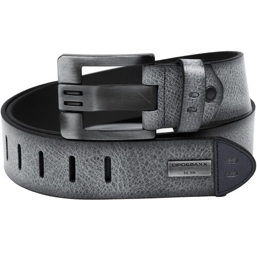 Cipo & Baxx Herren Gürtel CG106 Black 90cm x 4,7cm