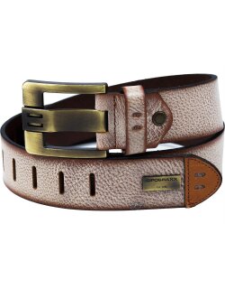 Cipo & Baxx Herren Gürtel CG106 Brown 100cm x 4,7cm