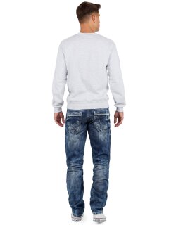 Cipo & Baxx regular fit Jeans Herren Stonewashed CD104 Blue W38/L30
