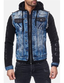 Cipo & Baxx regular fit Jacke Herren Denim CJ154 Blue L
