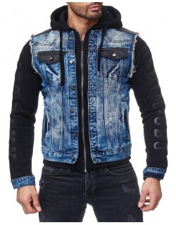 Cipo & Baxx regular fit Jacke Herren Denim CJ154 Blue L
