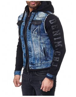 Cipo & Baxx regular fit Jacke Herren Denim CJ154 Blue L