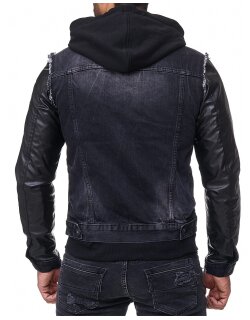Cipo & Baxx Regular Fit Jacke Herren Stonewashed C1290 Black M