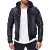 Cipo & Baxx Regular Fit Jacke Herren Stonewashed C1290 Black M