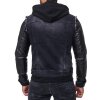 Cipo & Baxx Regular Fit Jacke Herren Stonewashed C1290 Black M