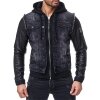 Cipo & Baxx Regular Fit Jacke Herren Stonewashed C1290 Black M
