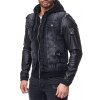 Cipo & Baxx Regular Fit Jacke Herren Stonewashed C1290 Black M