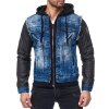 Cipo & Baxx Regular Fit Jacke Herren Stonewashed C1290 Blue L