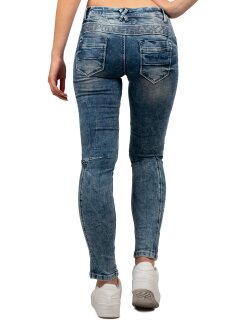 Cipo & Baxx slim fit Jeans Damen Stonewashed WD322 Blue W31/L32