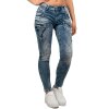 Cipo & Baxx slim fit Jeans Damen Stonewashed WD322 Blue W31/L32