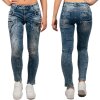 Cipo & Baxx slim fit Jeans Damen Stonewashed WD322 Blue W28/L34
