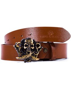 Cipo & Baxx Herren Gürtel CG146 Taba 100cm x 3,8cm