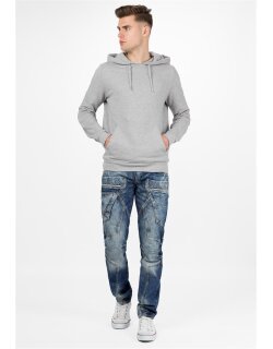 Cipo & Baxx Regular Fit Jeans Herren Stonewashed CD391 Blue W33/L34