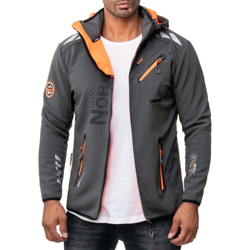 Geographical Norway Regular Fit Jacke Herren Ohne Waschung  Royaute Men Dark Grey M