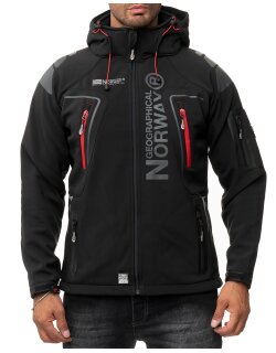 Geographical Norway Regular Fit Softshelljacke Ohne Waschung  Techno Men Black L