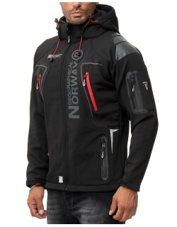 Geographical Norway Regular Fit Softshelljacke Ohne Waschung  Techno Men Black L