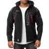 Geographical Norway Regular Fit Softshelljacke Ohne Waschung  Techno Men Black L