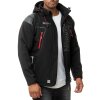 Geographical Norway Regular Fit Softshelljacke Ohne Waschung  Techno Men Black L