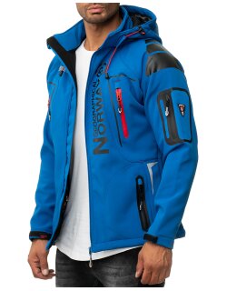 Geographical Norway Regular Fit Softshelljacke Ohne Waschung  Techno Men Royal Blue M