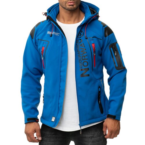 Geographical Norway Regular Fit Softshelljacke Ohne Waschung  Techno Men Royal Blue XXL