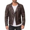 Reichstadt Regular Fit Kunstlederjacke Gunmetal Zipper RS007 PU