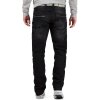 Cipo & Baxx regular fit Jeans Herren Stonewashed CD104 Black W31/L32