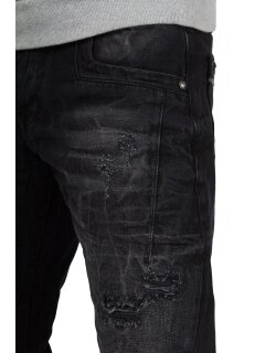 Cipo & Baxx regular fit Jeans Herren Stonewashed CD104 Black W33/L32