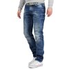 Cipo & Baxx Herren regular fit Hose Stonewashed BA-CD319Y Blue W31/L34