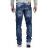 Cipo & Baxx Herren regular fit Hose Stonewashed BA-CD319Y Blue W38/L34