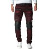 Cipo & Baxx slim fit Jeans Herren Stonewashed CD481 Bordeaux W40/L34