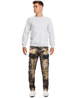 Cipo & Baxx regular fit Jeans Herren Stonewashed CD494 Khaki W31/L32