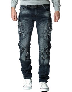Cipo & Baxx regular fit Jeans Herren Stonewashed CD440 Blue W38/L34