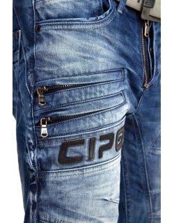 Cipo & Baxx Regular Fit Hose Herren Stonewashed   - CD491