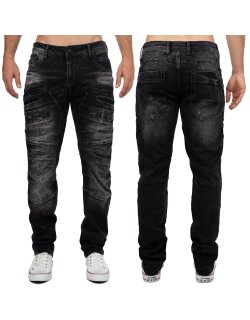 Cipo & Baxx Regular Fit Hose Herren Stonewashed   - CD491