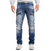 Cipo & Baxx regular fit Jeans Herren Stonewashed CD491 Blue W29/L32