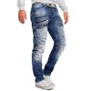 Cipo & Baxx regular fit Jeans Herren Stonewashed CD491 Blue W36/L32