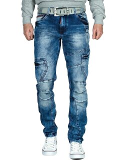 Cipo & Baxx slim fit Jeans Herren Stonewashed CD478 Blue W29/L32