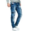 Cipo & Baxx slim fit Jeans Herren Stonewashed CD478 Blue W29/L32
