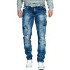 Cipo & Baxx slim fit Jeans Herren Stonewashed CD478 Blue W30/L34