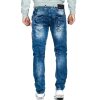 Cipo & Baxx slim fit Jeans Herren Stonewashed CD478 Blue W30/L34
