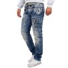 Cipo & Baxx regular fit Jeans Herren Stonewashed CD466 Blue W38/L32
