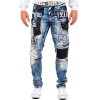 Cipo & Baxx regular fit Jeans Herren Stonewashed CD482 Blue W29/L32