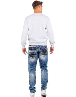 Cipo & Baxx regular fit Jeans Herren Stonewashed CD482 Blue W33/L34