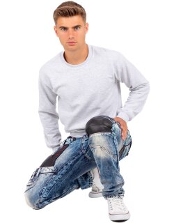 Cipo & Baxx regular fit Jeans Herren Stonewashed CD482 Blue W33/L34