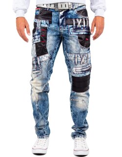 Cipo & Baxx regular fit Jeans Herren Stonewashed CD482 Blue W36/L34