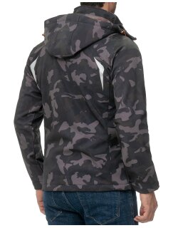 Geographical Norway Regular Fit Softshelljacke Ohne Waschung  Techno Men Black-Orange S