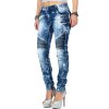 Cipo & Baxx Slim Fit Jeans Damen Stonewashed WD361 Blue W29/L32