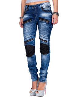 Cipo & Baxx skinny fit Jeans Damen Stonewashed WD346