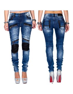 Cipo & Baxx Skinny Fit Jeans Damen Stonewashed WD346...