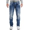 Cipo & Baxx Regular Fit Jeans Herren Stonewashed C1127 Blue W29/L30